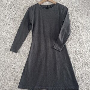 J. Crew 365 Long Sleeve Jersey Dress Gray Size XS Round Neck‎ Cotton